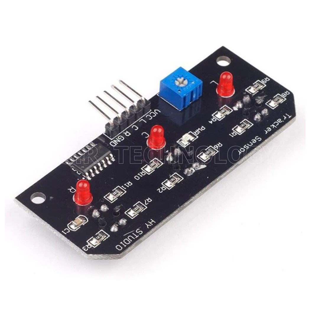 (1ชิ้น) NB019 โมดูล แทรคเส้นสีดำ 3 เซนเซอร์ TCRT5000 3 Road Tracing Sensor Robot Tracing Module Line Module