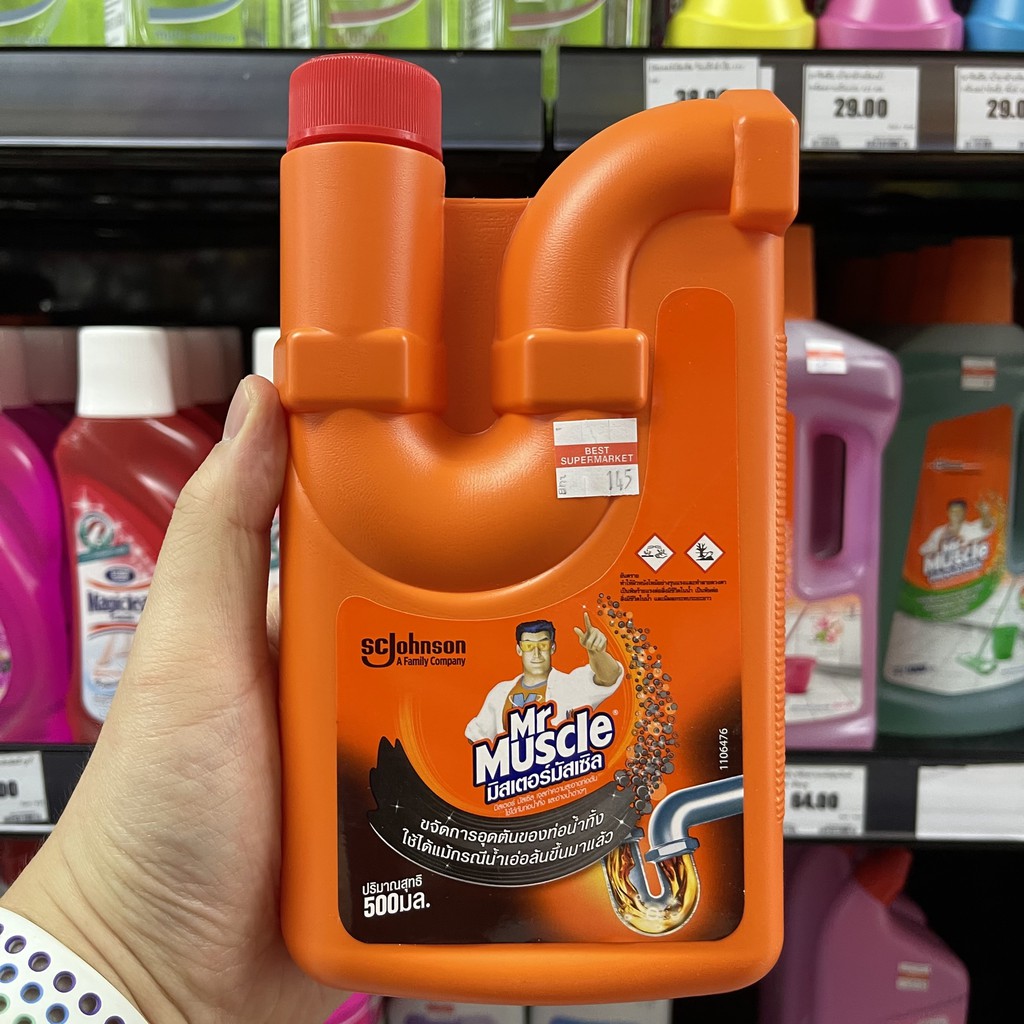 มิสเตอร์มัสเซิล เจลทำความสะอาดท่อตัน 500 มล. Mr.Muscel Drain Gel 500 ml.