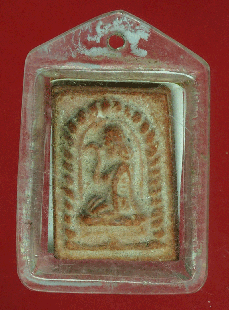 *27592 รูปพิมพ์หลังนางกวัก ไม่ทราบอาจารย์ จังหวัดราชบุรี เลี่ยมเดิมจากวัด 68