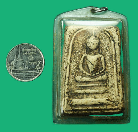 ขายแล้ว*35076 พระสมเด็จไกรเซอร์ พิมพ์ใหญ่ เจ้าคุณสุพจน์ วัดสุทัศน์เทพวราราม กรุงเทพ เลี่ยมพลาสติกเก่า 9