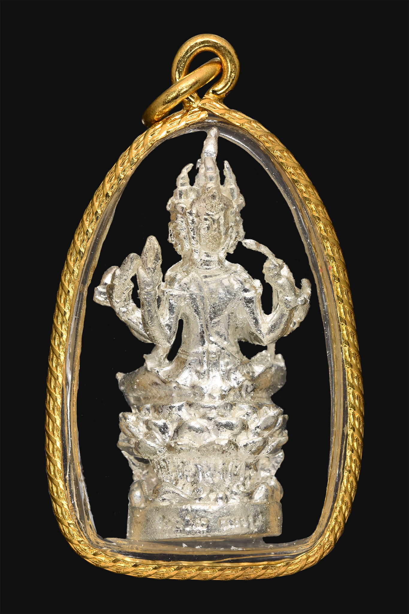จี้พระพรหมหลวงพ่อพูล กะไหล่เงิน วัดไผ่ล้อม จ.นครปฐม มี 20 องค์ (SKU-10273)