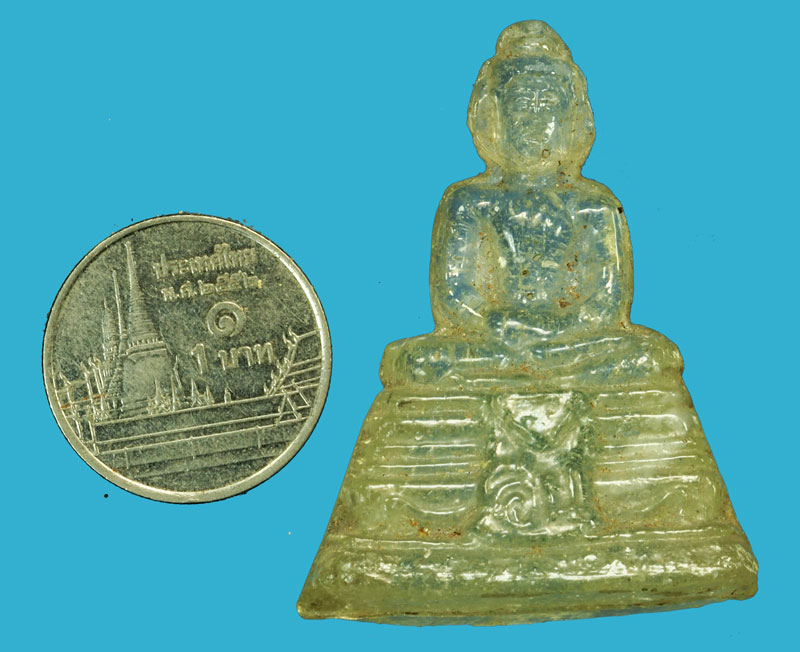 *36009 พระแก้วเนื้อแก้วประสาน วัดโปรดเกษ นนทบุรี เก่า 41