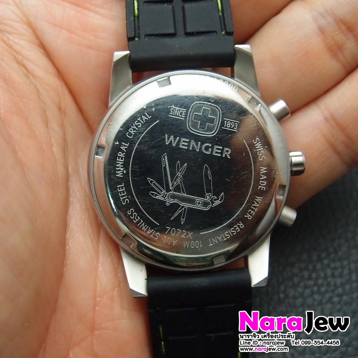 นาฬิกา Wenger รุ่น 7072X มีพรายน้ำ Swiss Made หลุดจำนำ **เรือนนี้ข้อมือ 14~20 ซม **