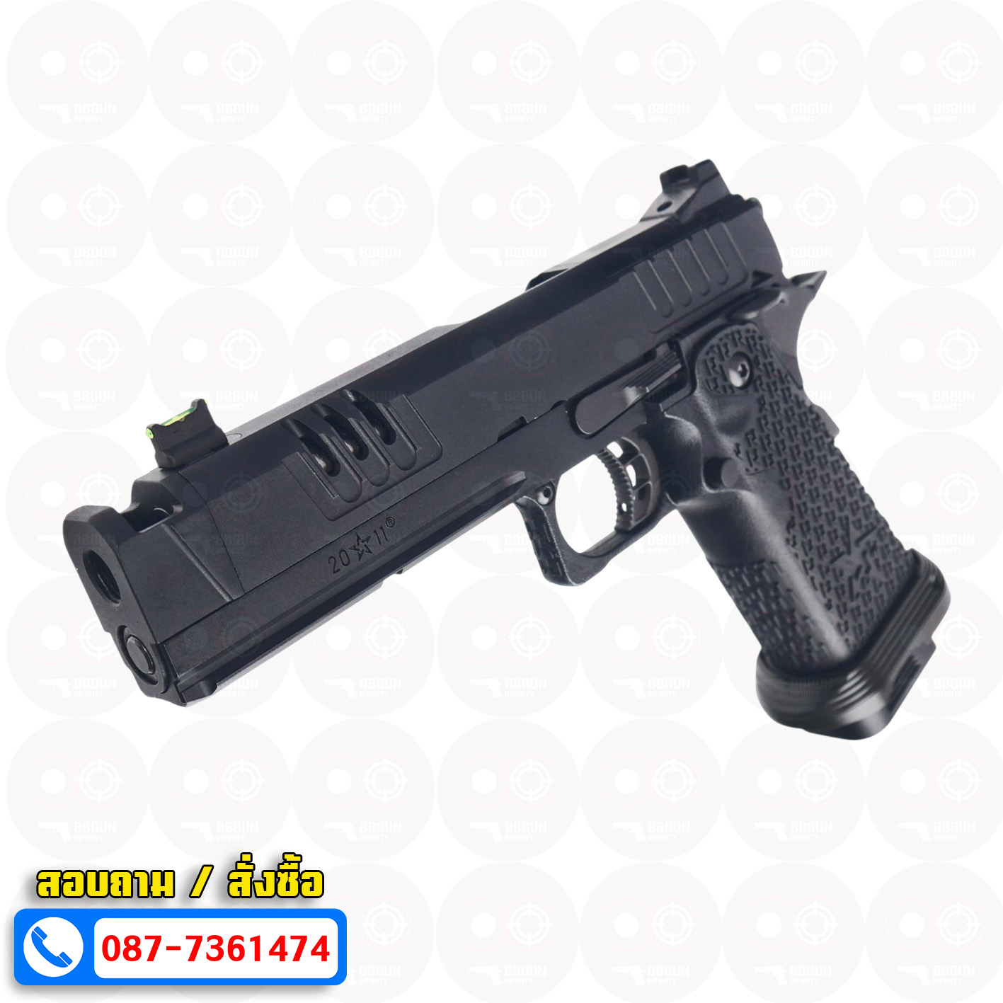 บีบีกันอัดแก๊ส ARMY R618 EMG Staccato XC 2011 VIP Grip BB GUN