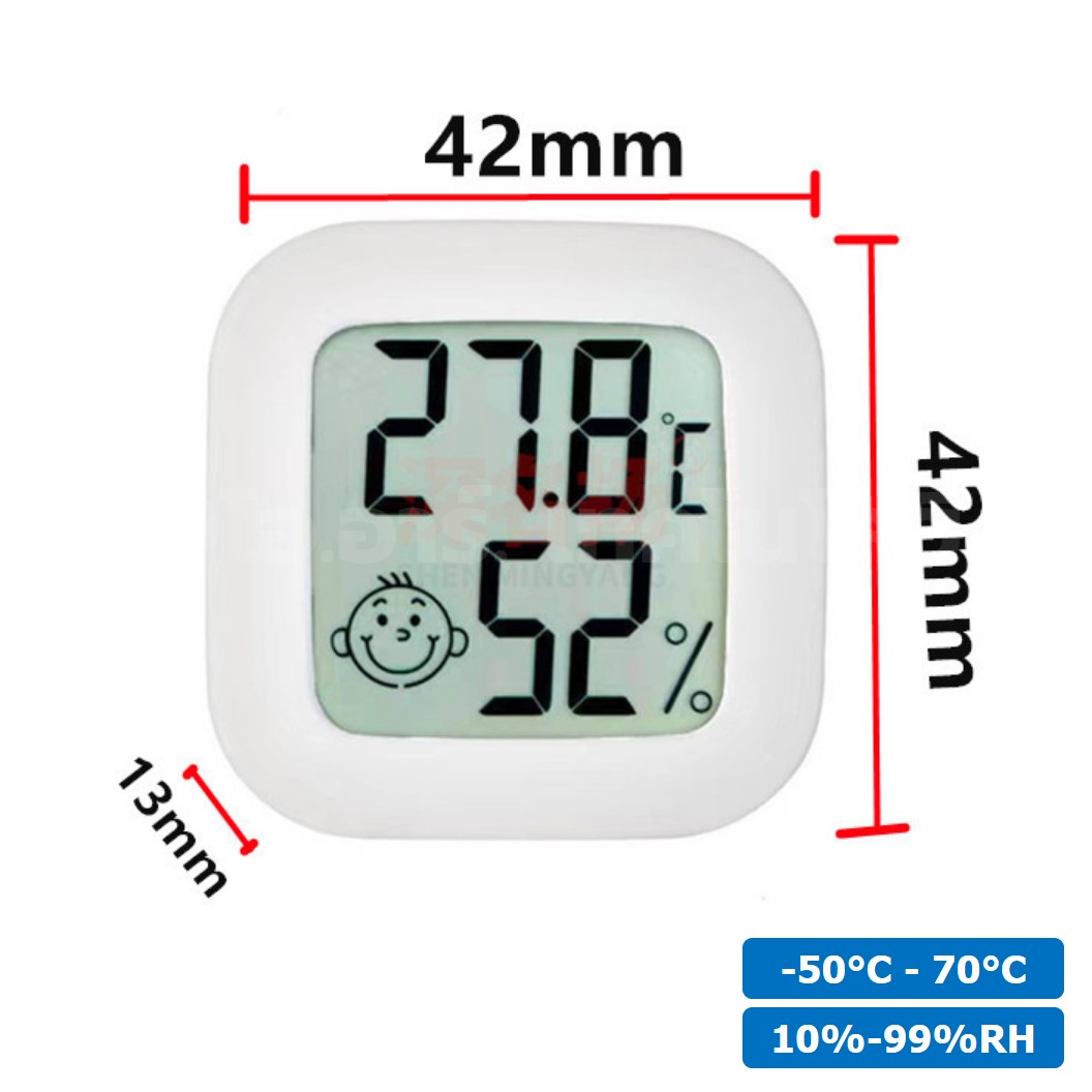 CX-0726 เครื่องวัดอุณหภูมิ และความชื้น Temperature & Humidity meter (-50°C-70°C) ตัววัดอุณหภูมิ ขนาดเล็ก **ไม่มีถ่าน**