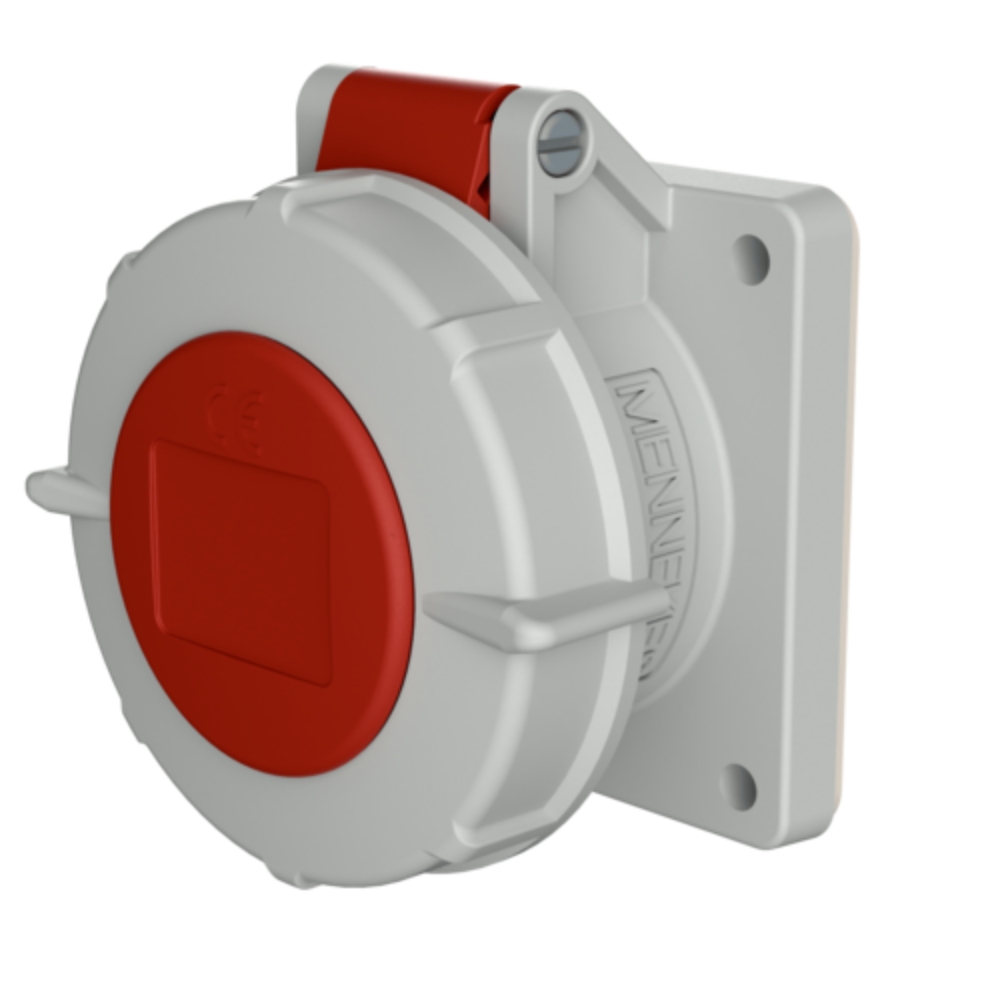 1712 MENNEKES (รหัสเดิม 222A) ปลั๊กตัวเมียฝังตรง (3P+E) 16A 400V IP67