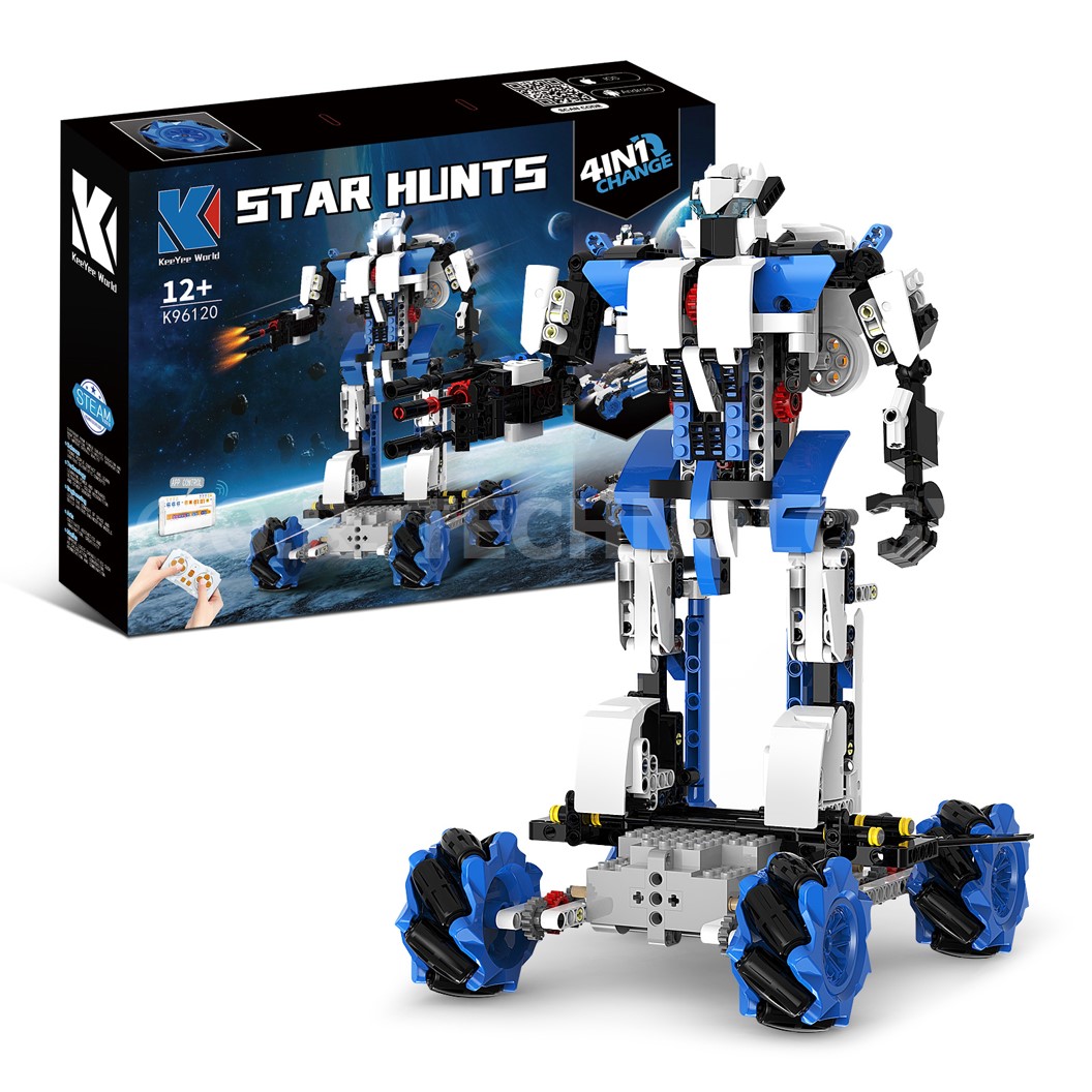 KEEYEE WORLD K96120 ชุดเรียนรู้ เสริมทักษะ Star Hunts ตัวต่อ STEAM Educational Programmable Robot Kit Building Block
