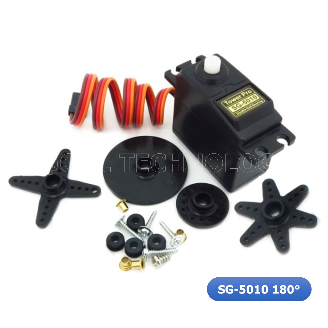 (1ชิ้น) AA172 เซอร์โวมอเตอร์ RC Model SG-5010 38g 180 องศา High Speed & Torque R/C Hobby Coreless Servo