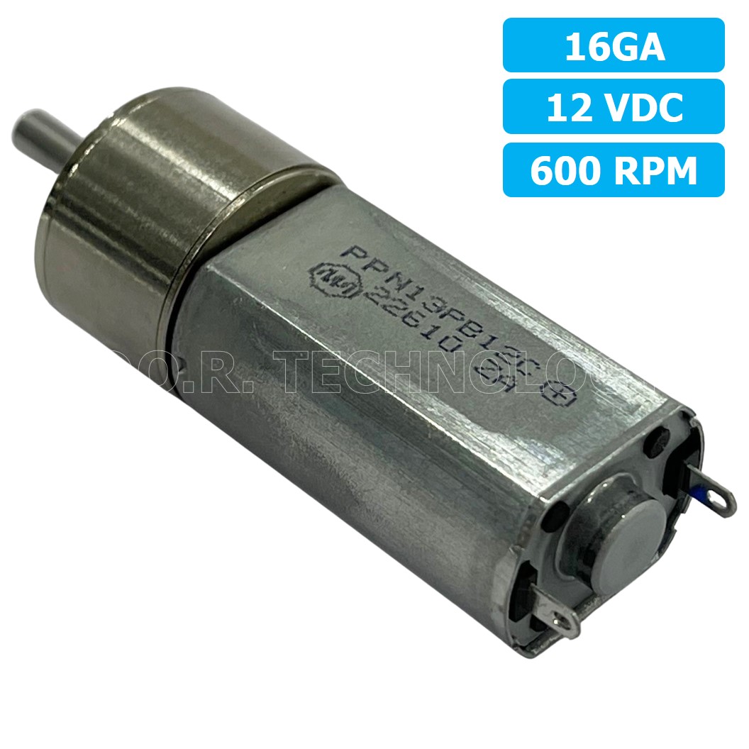 (1ชิ้น) XU908 มอเตอร์ มอเตอร์เกียร์ 16GA 12VDC 600RPM Gear Motor DC 16GA แกนขนาด 3mm D Shaft มอเตอร์ทดเฟือง มอเตอร์รถ