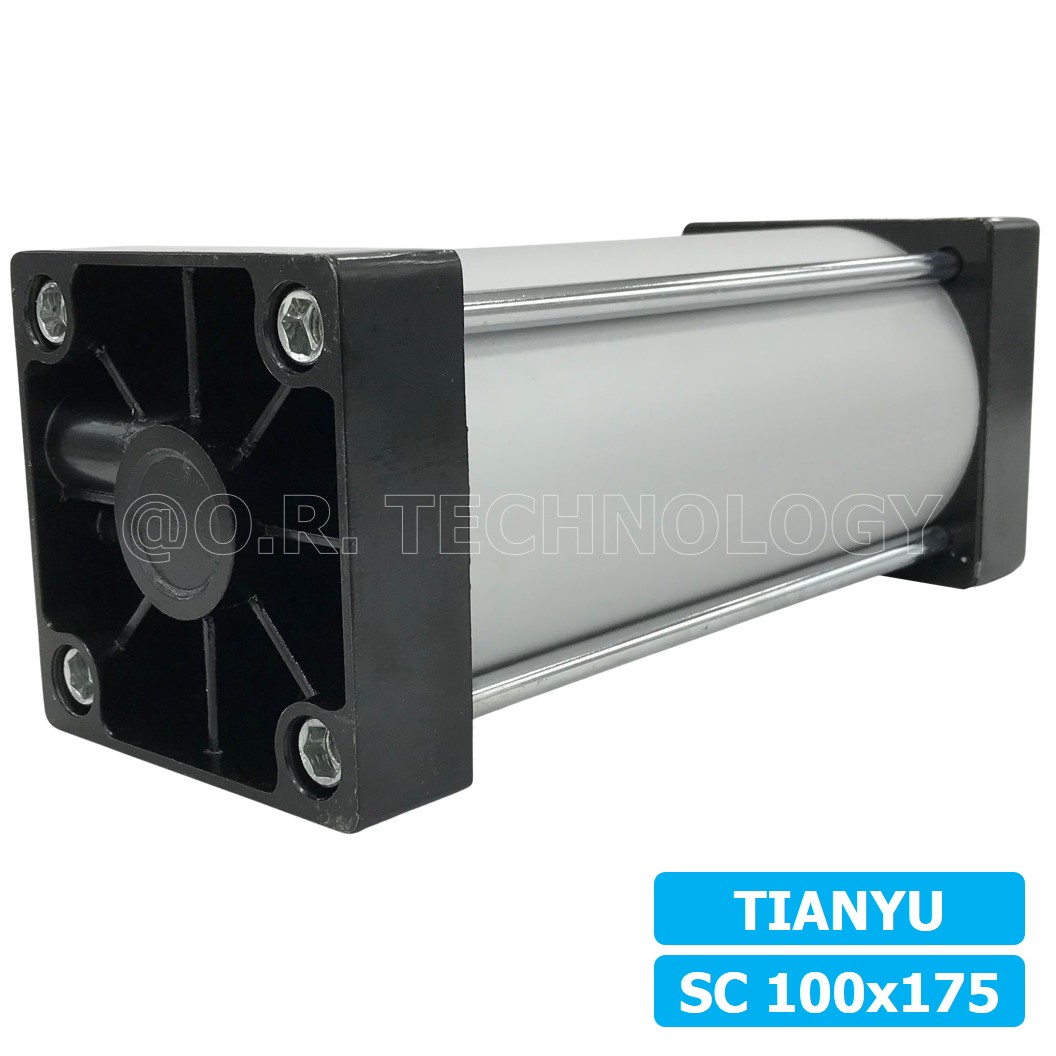 (1ชิ้น) SC 100x175 กระบอกลม รุ่นมาตรฐาน กระบอกลม 4 เสา Standard Cylinder Air Pneumatic แบบสี่เสา