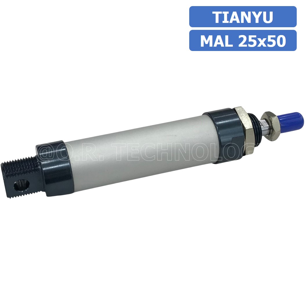 (1ชิ้น) กระบอกลม ขนาดเล็ก รุ่น MAL 25x50 (Mini Air Cylinder Series) Pneumatic Cylinder กระบอกลมนิวเมติก