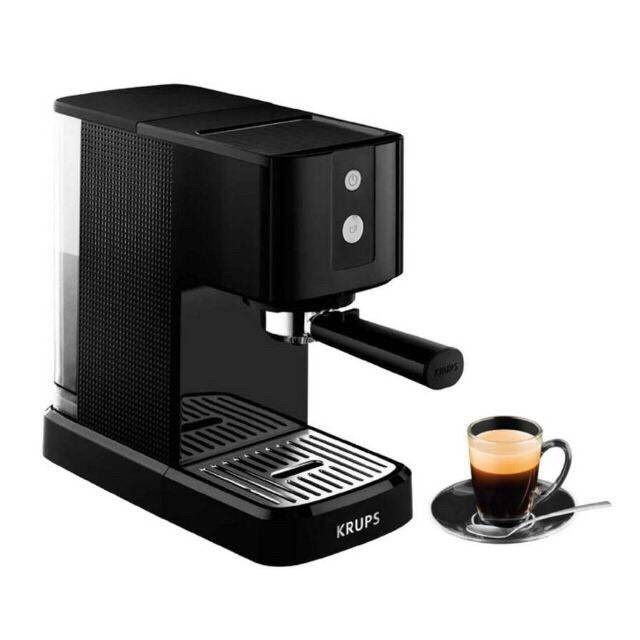 [ลดราคาพิเศษ] KRUPS เครื่องชงกาแฟ รุ่น XP341010 ขนาด 1.1 ลิตร แรงดันน้ำ 15 บาร์ สีดำ เครื่องชงกาแฟแรงดัน
