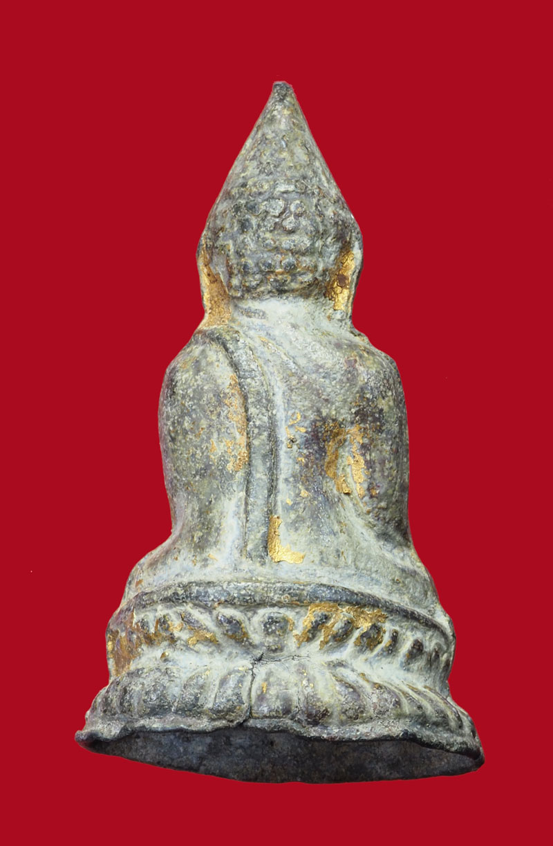 *31475 พระรัตนแก้บน เนื้อชินตะกั่ว ลงทอง 13