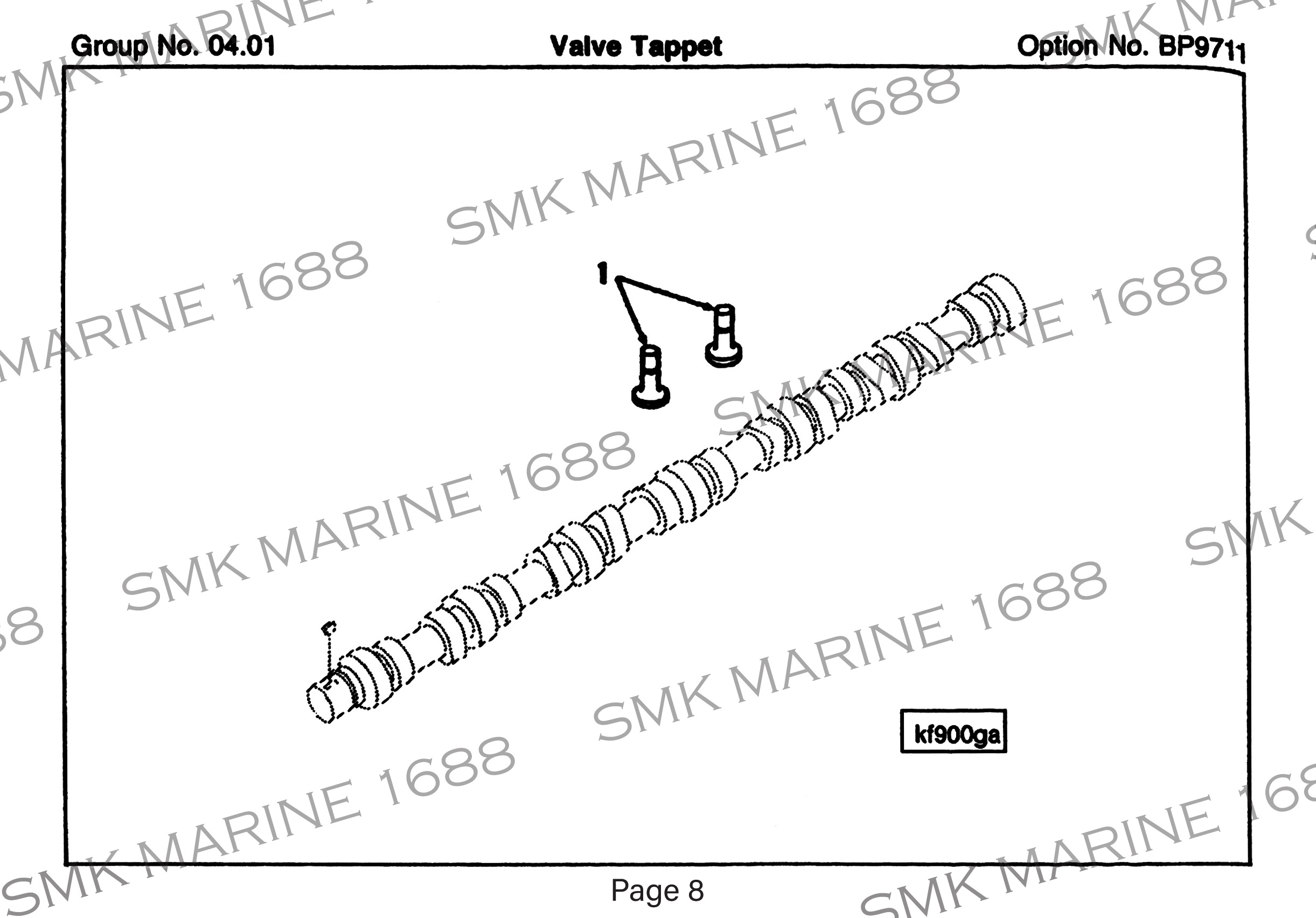 Cummins B Series 3907240 Valve Tappet / ก้านเลื่อนวาล์ว
