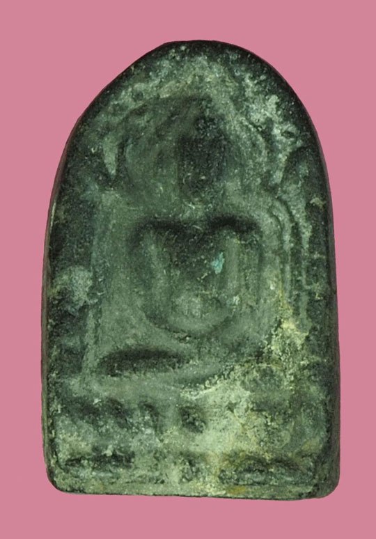 ขายแล้ว*40176 พระซุ้มกอหลวงพ่อพูล วัดสังฆราชาวาส สิงห์บุรี ปี2485 (ทอเสื่อ) เนื้่อผงใบลาน 82