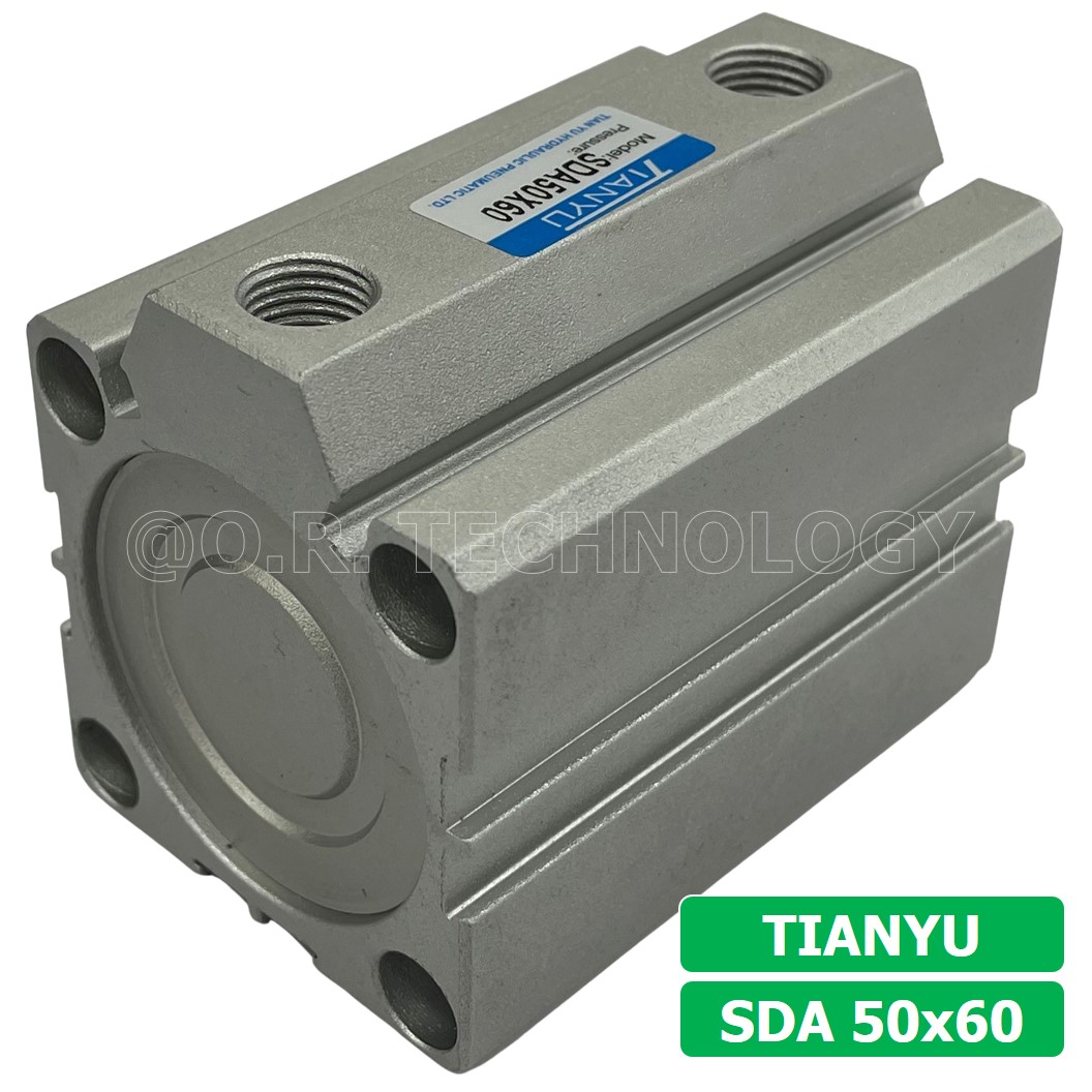 SDA50 กระบอกลมคอมแพค กระบอกลม รุ่นคอมแพค Compact Air Cylinder SDA Series แบบคอมแพค (Bore50 x Stroke10-70) SDA-50