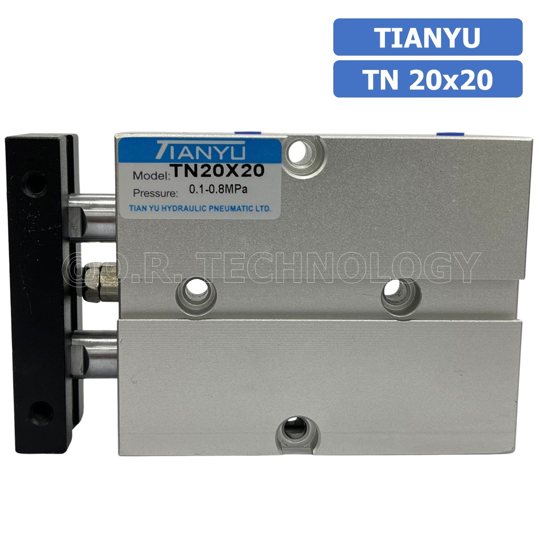 (1ชิ้น) TN 20x20 กระบอกลม แบบแกนคู่ กระบอกลมคอมแพ็ค 2 แกน Twin-Rod Cylinder compact Double-shaft Air Pneumatic