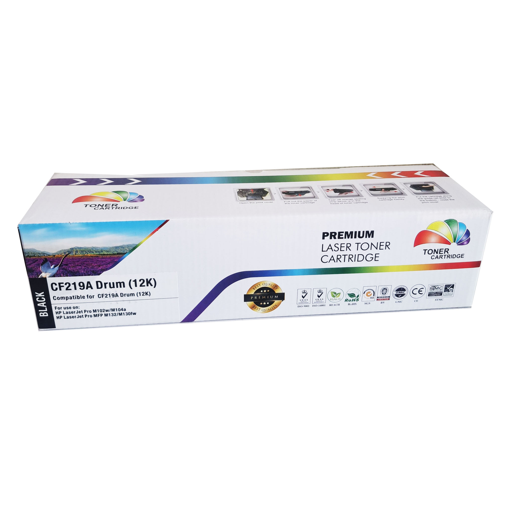 ดรัมยูนิตเทียบเท่า ยี่ห้อ HP CF219A Drum (12K) เทียบเท่า พิมพ์ได้ 12,000 แผ่น สำหรับเครื่องพิมพ์เลเซอร์ HP CF219A Drum (12K)