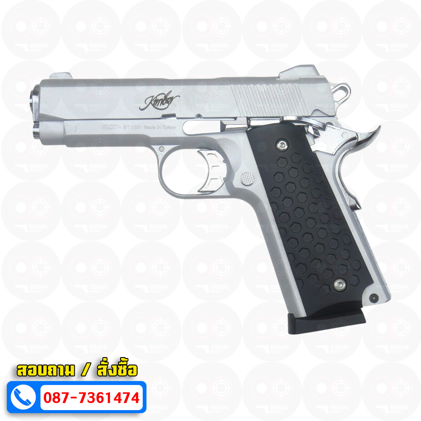 แบลงค์กัน KUZEY 911SX Kimber 4 นิ้ว สีเงินด้าน Blank Gun