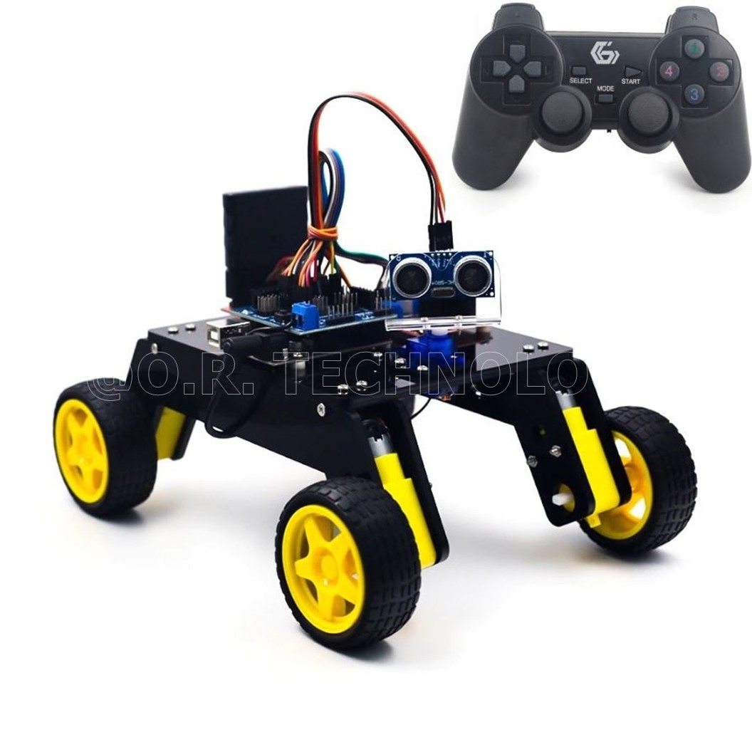 AD119 ชุดส่งเสริมการเรียนรู้ ชุดประกอบรถ ชุดประกอบรถสำเร็จรูป ชุดรถอัจฉริยะ ชุดหุ่นยนต์รถ Crossbot Remote Control Car kit DIY Remote Control Smart Robot Car Kit