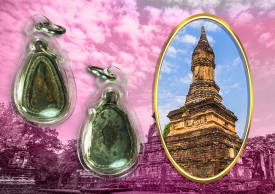 ขายแล้ว*37810 พระนางขนนก กรุเตาทุเรียง ศรีสัยนาลัย สุโขทัย เลี่ยมเงินโบราณ ทำให้ดูง่าย 13