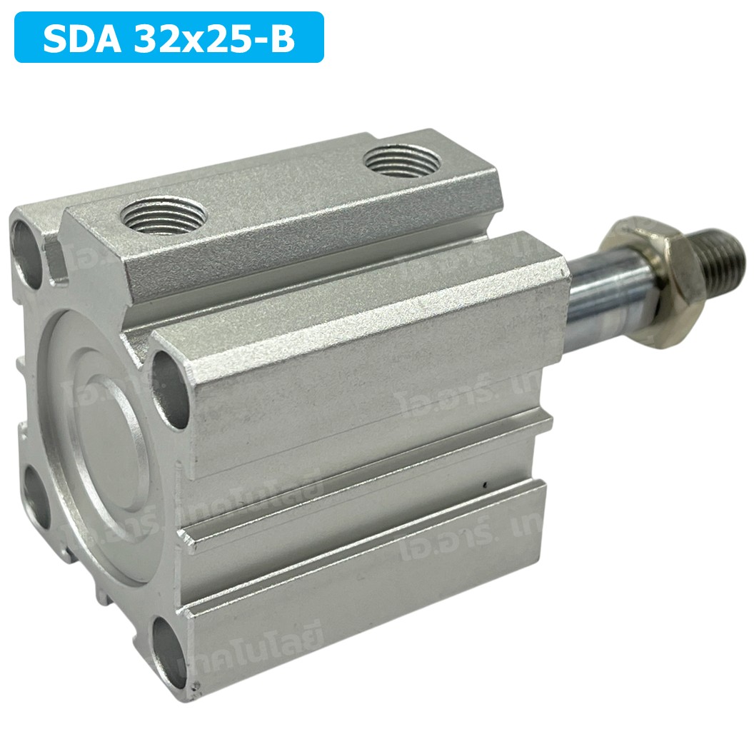 SDA 32x25-B กระบอกลมคอมแพค กระบอกลม รุ่นคอมแพค Compact Air Cylinder SDA Series เกลียวตัวผู้ Male Thread