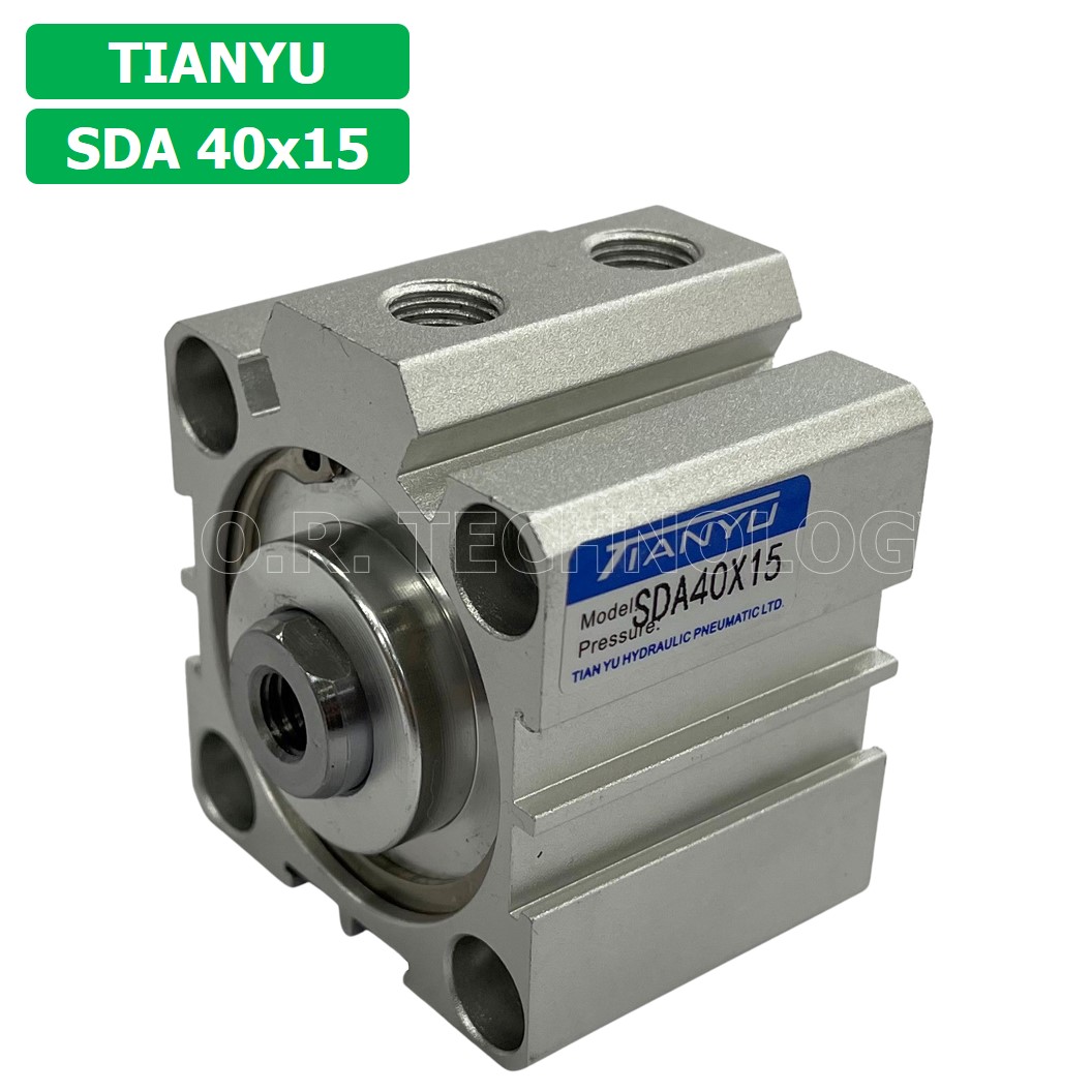 (1ชิ้น) SDA 40x15 กระบอกลมคอมแพค กระบอกลม รุ่นคอมแพค Compact Air Cylinder SDA Series แบบคอมแพค