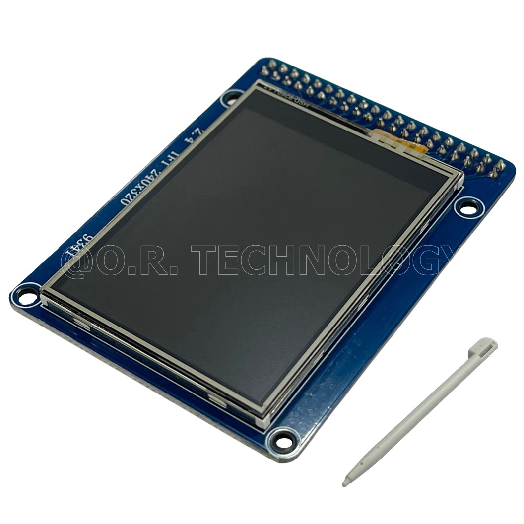 (1ชิ้น) AA137 โมดูลจอแสดงผล แบบสัมผัส พร้อมปากกา 2.4 Inch 40PIN TFT Touch Screen Module for UNO R3 Blue