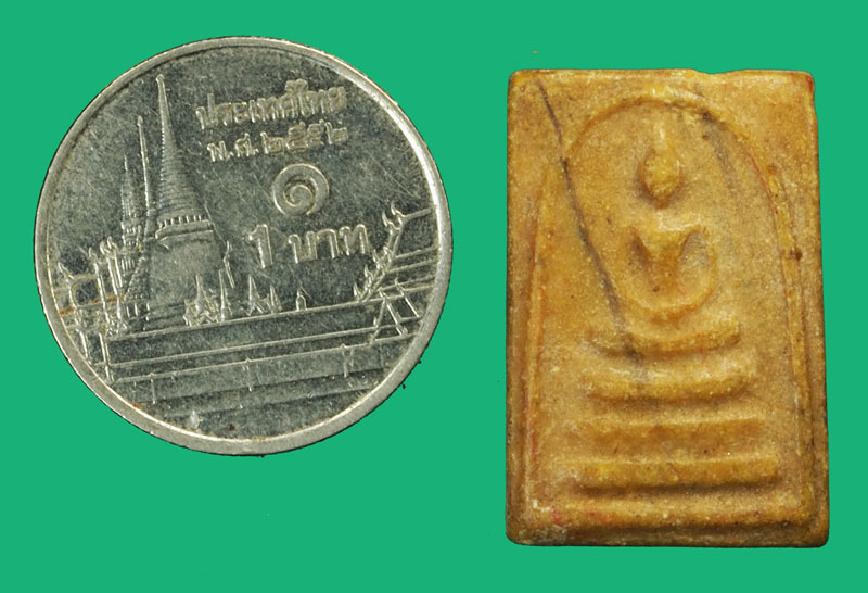 *37765 พระสมเด็จคะแนนสายรุ้ง หลวงพ่อกวย วัดโฆษิตราราม ชัยนาท เนื้อผงน้ำมัน 9