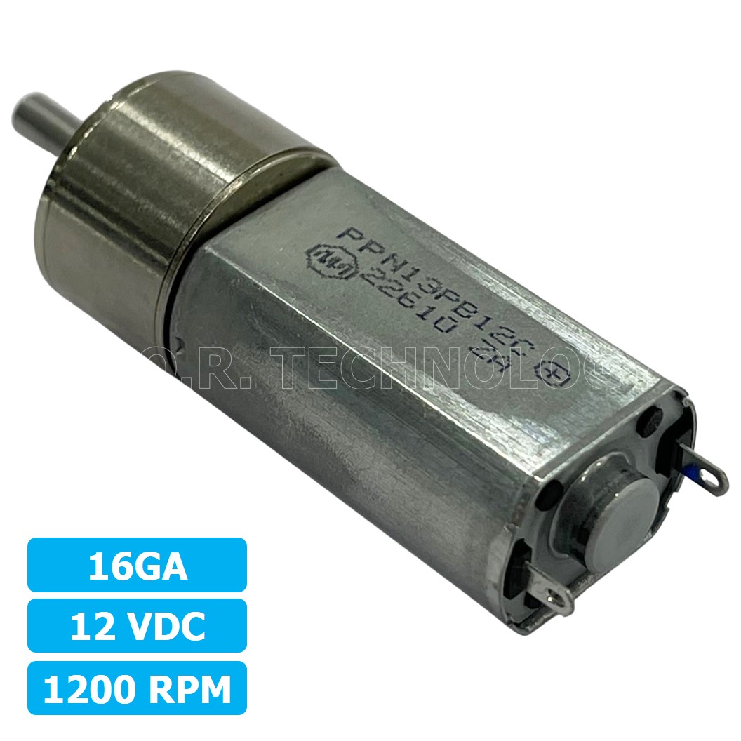 (1ชิ้น) XU911 มอเตอร์ มอเตอร์เกียร์ 16GA 12VDC 1200RPM Gear Motor DC 16GA แกนขนาด 3mm D Shaft มอเตอร์ทดเฟือง มอเตอร์รถ
