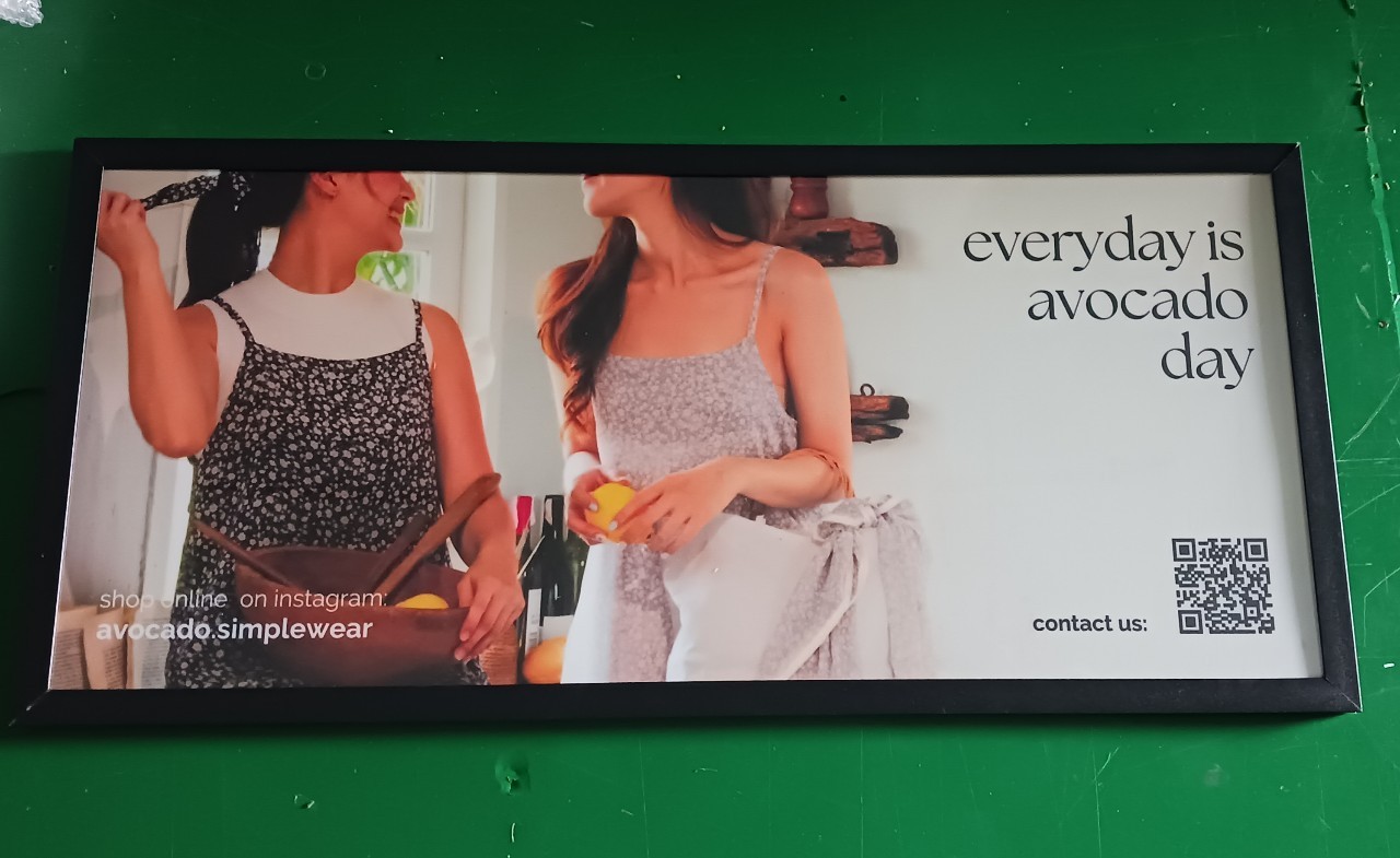 ป้ายกล่องไฟสลิม ขนาด 44.7x96 cm