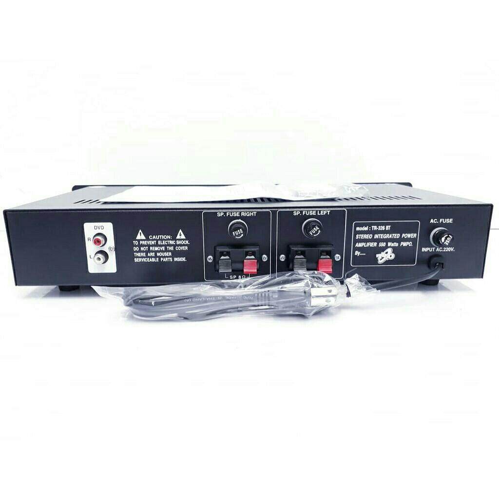 TRIO Stereo Integrated Power Amplifier 550W มิกเซอร์ชุดคาราโอเกะ รุ่น TR-326 BT
