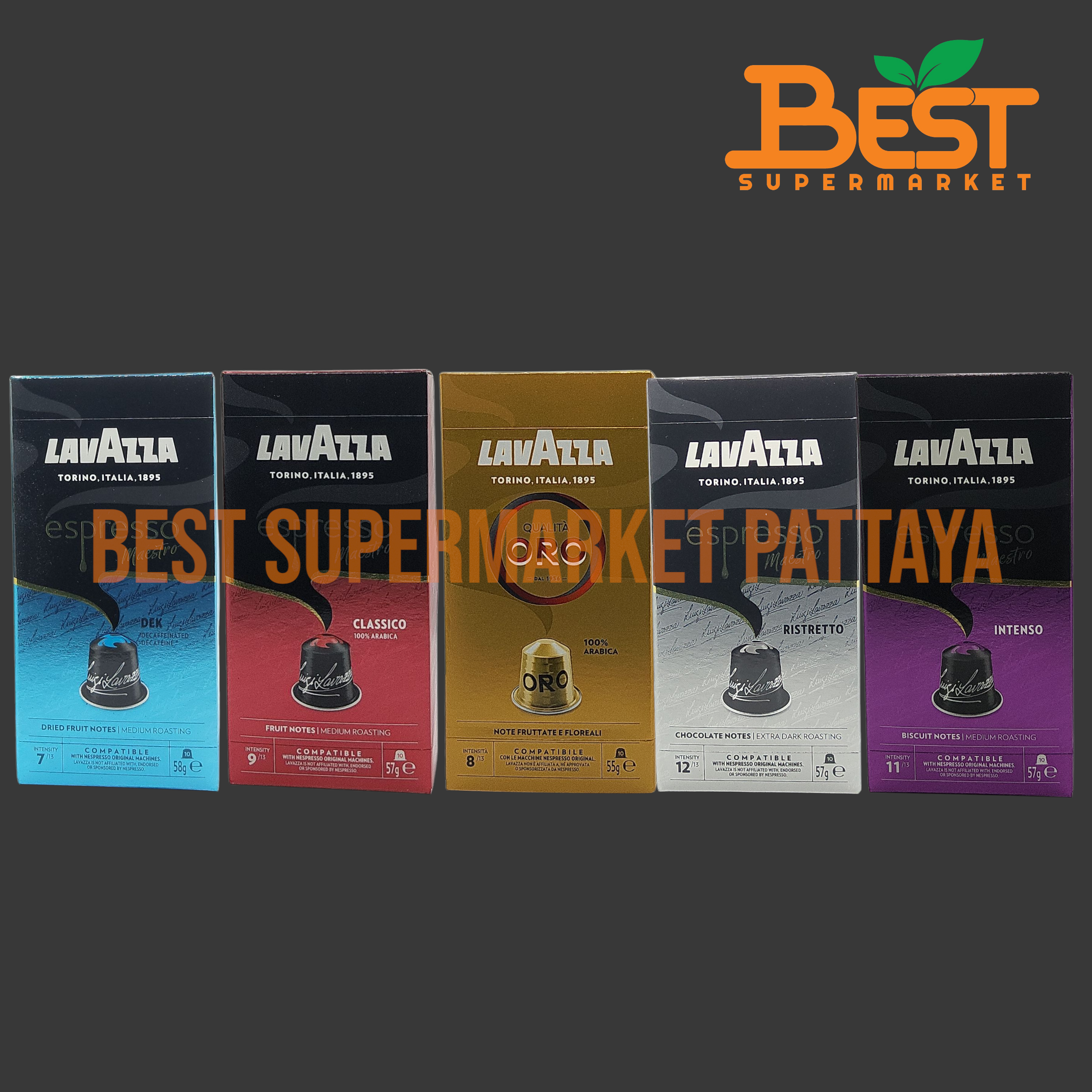 ลาวาซซา กาแฟเอสเปรสโซ แคปซูล 10 แคปซูล สำหรับเครื่อง Nespresso Lavazza Espresso Coffee Capsule 10 Capsules for Nespresso
