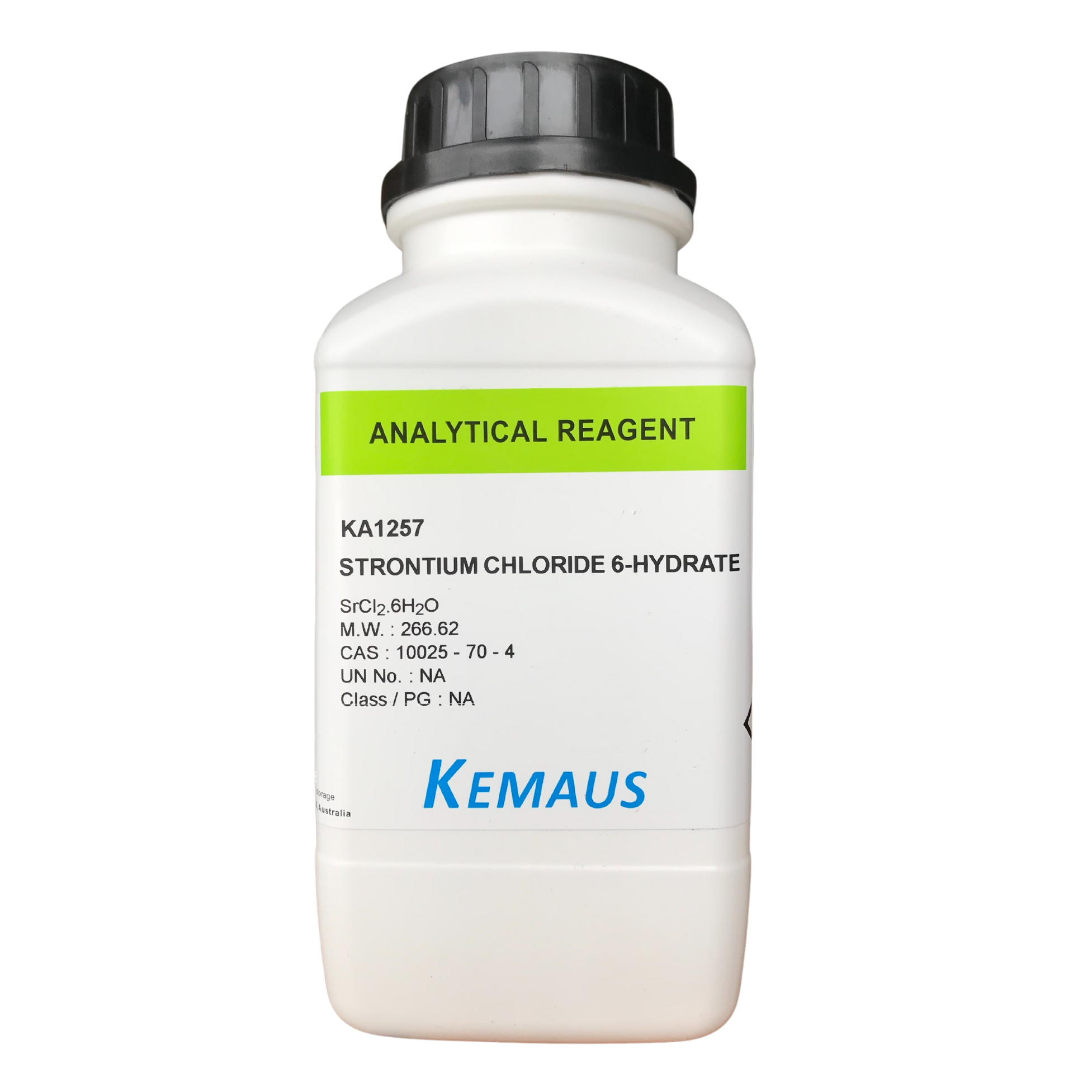 KA1257 Strontium Chloride 6-hydrate, AR 500 G , Kemaus