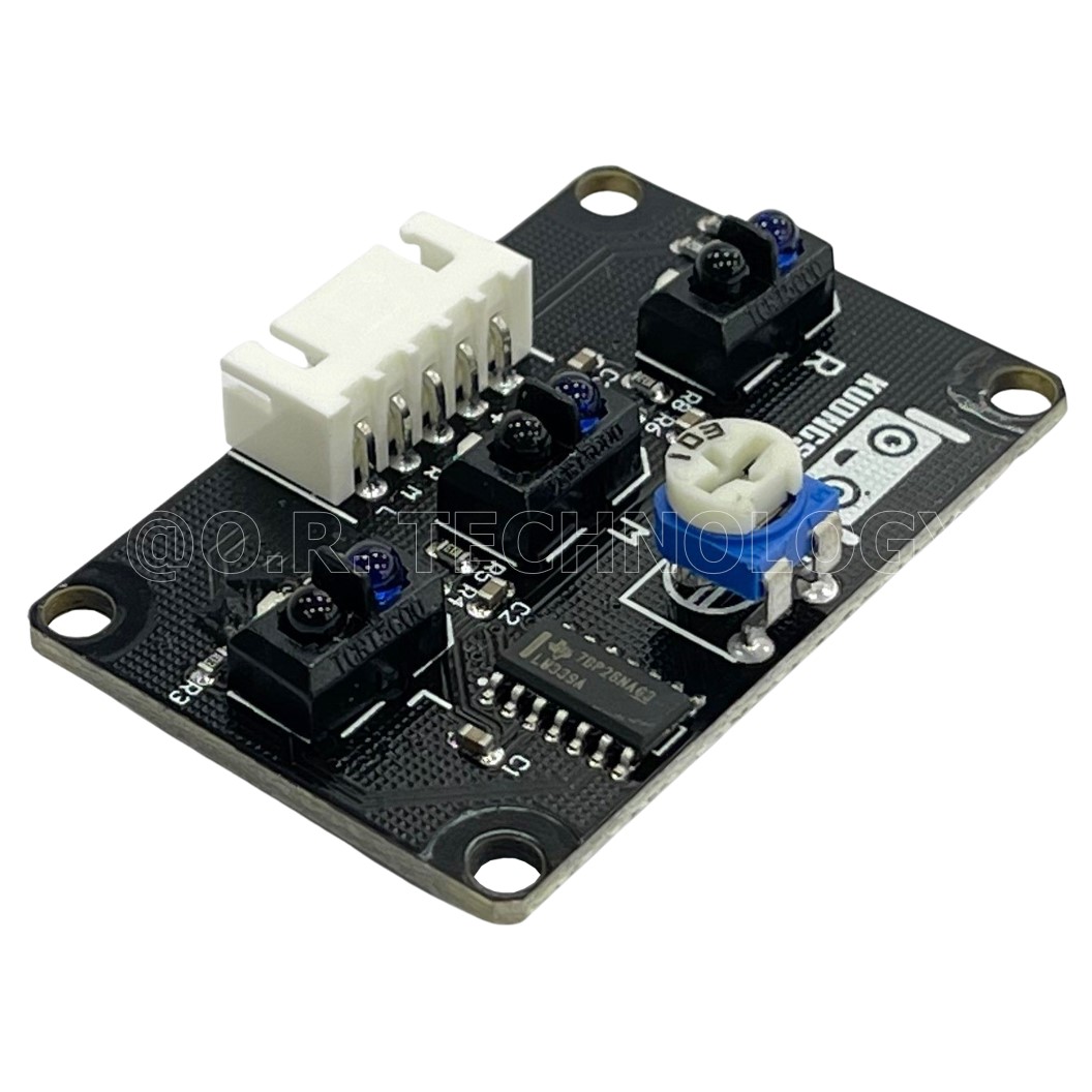 (1ชิ้น) AB161 โมดูล แทรคเส้นสีดำ 3 เซนเซอร์ KUONGSHUN 3 Channel Tracking Module Line Sensor