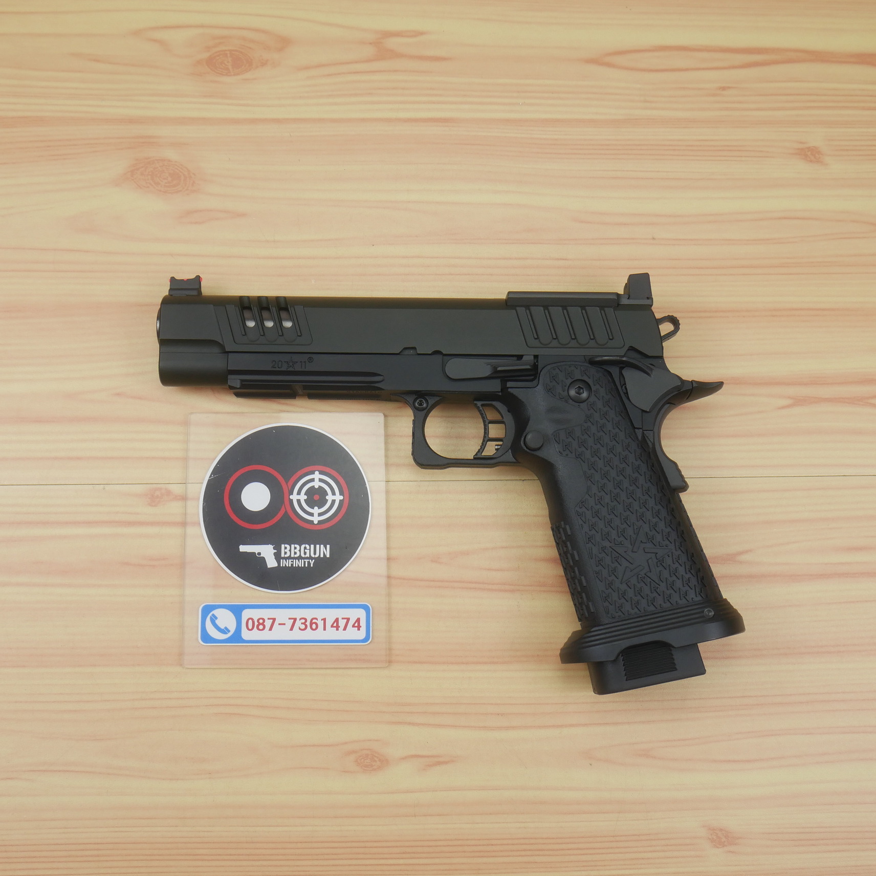 บีบีกันอัดแก๊ส EMG Army Armament R613 Staccato XL 2011 (VIP Grip) Red Dot Ready BB GUN
