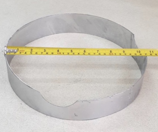 บังลมเตาออโต้ ขนาดสูง 2.5 นิ้ว เส้นผ่านศูนย์กลาง 10.5 นิ้ว บังลมเตาอินฟาเรดได้ไม่โดนหัวเตา สำหรับเตาออโต้