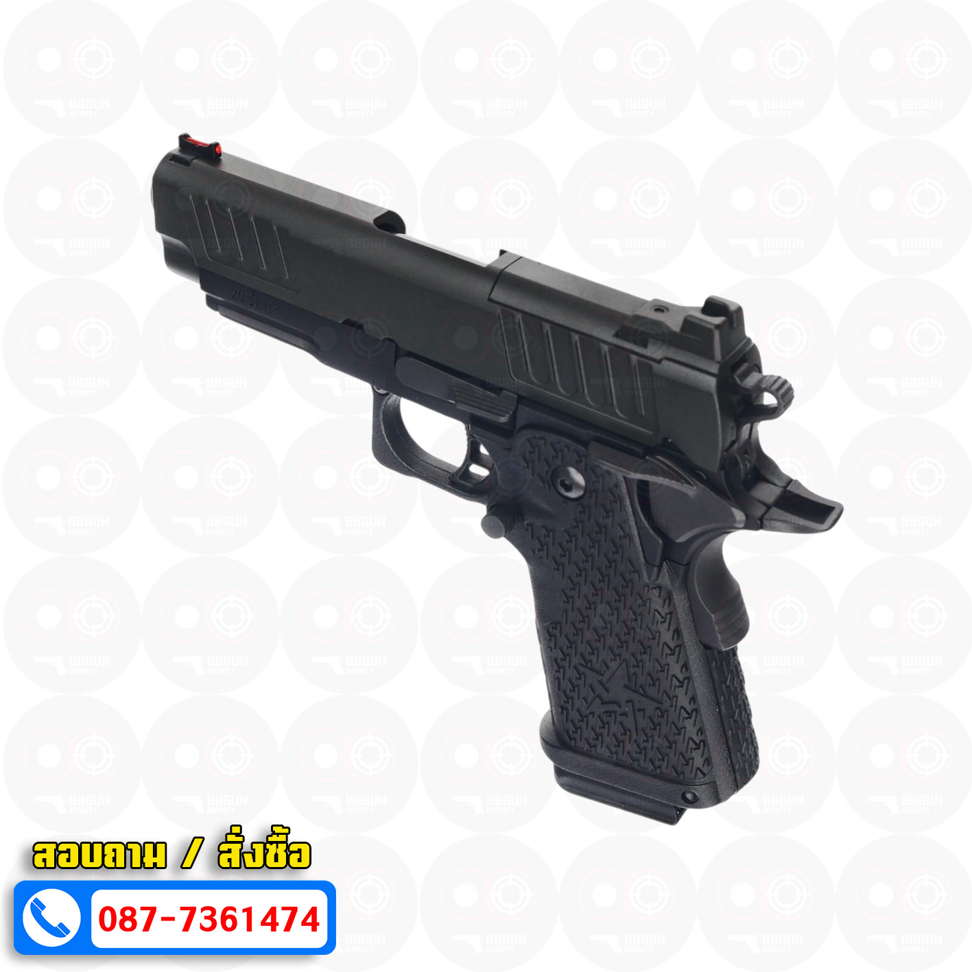 บีบีกันอัดแก๊ส ARMY R612 EMG Staccato C2 2011 VIP Grip BB GUN