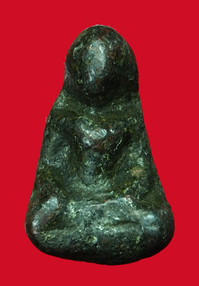 ขายแล้ว*35165 พระท่ากระดานน้อย กรุศาลเจ้า ราชบุรี เนื้่อชินตะกั่ว สนิมแดง 13