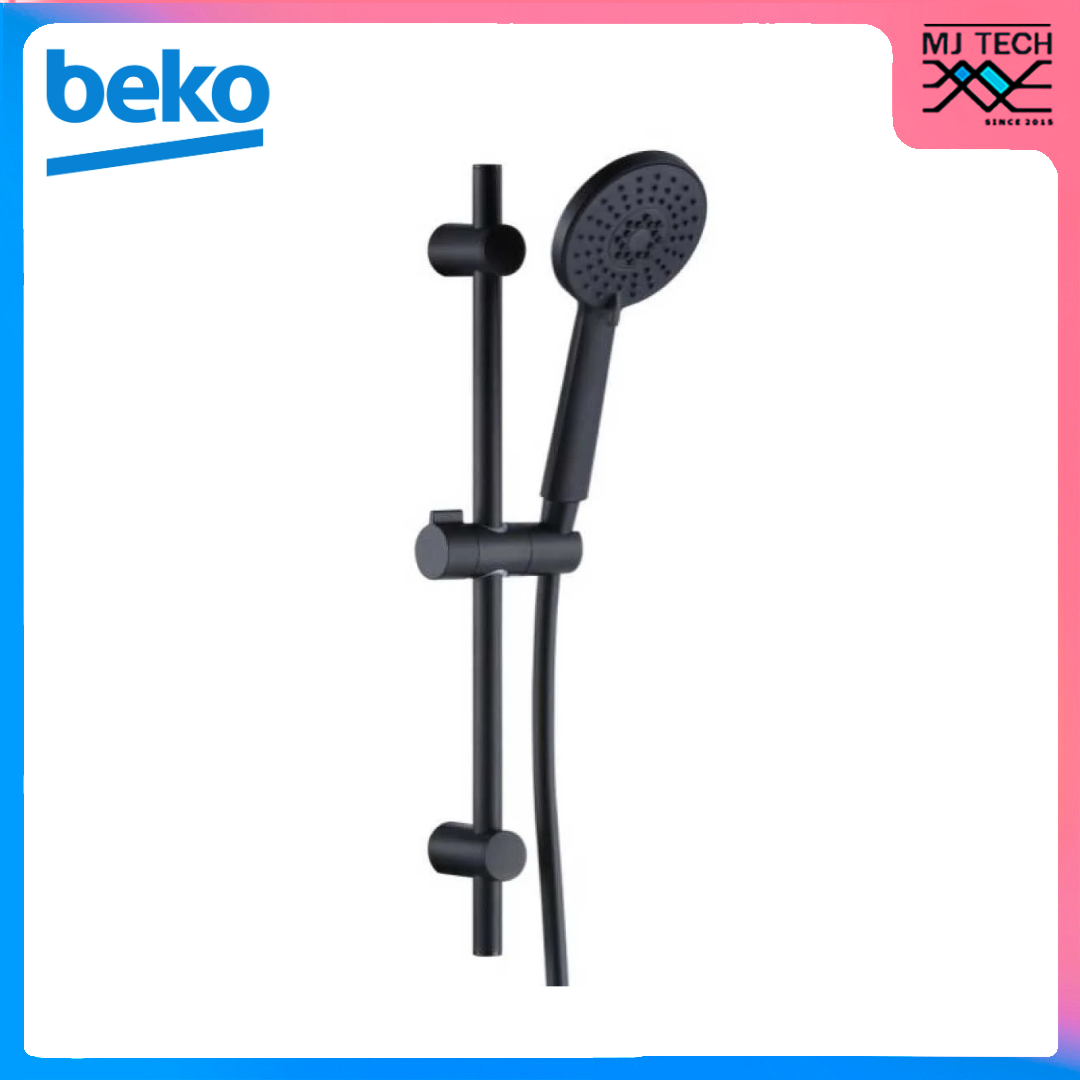 BEKO เครื่องทำน้ำอุ่น กำลังไฟ 5000 วัตต์ รุ่น BWI50DNG พร้อมราวสไลด์ สีดำ (New)