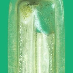 *39732 ตะกรุดอลูมิเนียม จำนวน 2 ดอกเลี่ยมกรอบพลาสติกหลายสิบปี ไม่ทราบที่และปีสร้าง 12