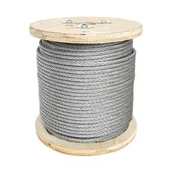 ลวดสลิง ม้วนละ 200 เมตร ลวดสลิง(ราคารวมแวท) ลวดสลิงใช้สำหรับผูกหรือยึดวัตถุสิ่งของที่มีน้ำหนัก ลวดสลิงอเนกประสงค์