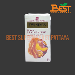 ทไวนิงส์ เครื่องดื่มโรสฮิปผสมรสพีชและเสาวรส 2 กรัม x 25 ซอง.TWININGS Of London. Peach & Passionfruit Flavoured infusion sweet & Exotic. 2 g. x 25 sachets.