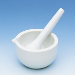 Mortar w. pestle, 325 ml, porcelain