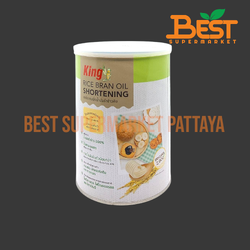 คิง น้ำมันรำข้าวสเตียริน นวัตกรรมสำหรับผลิตภัณฑ์เบเกอรี 700 กรัม. King Rice Bran Oil Shortening Innovation For Bakery Products 700 g.