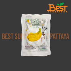 มายชูวี่ ลูกอมเคี้ยวหนึบกลิ่นกล้วย 67 กรัม.My Chewy Brand My Chewy Milk Candy Banana Flavour 67 g.