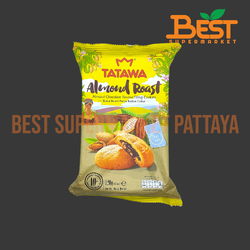 ทาทาวา คุกกี้สอดไส้ครีมช็อกโกแลตผสมอัลมอนด์ 120 กรัม. Tatawa Almond Cookies with Soft Chocolate Filling120g.