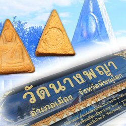 ขายแล้ว*36474 พระนางพญา หลังตราปั้ม หลวงพ่อถนอม วัดนางพญา พิษณุโลก ไม่มีกล่อง 54