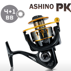 รอกสปินนิ่ง Ashino PK 4+1 ball bearing