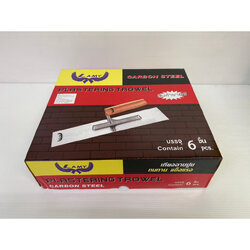 เกรียงฉาบปูน ขัดมัน ด้ามไม้สีขาว (ราคารวมแวท) ทนทาน แข็งแรง LAMY (กล่อง 6ชิ้น) {0500406302}